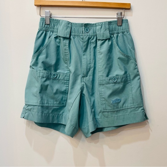 AFTCO - 7" STRETCH ORIGINAL FISHING SHORTS - BAHAMA HEATHER size 30 - Picture 2 of 7